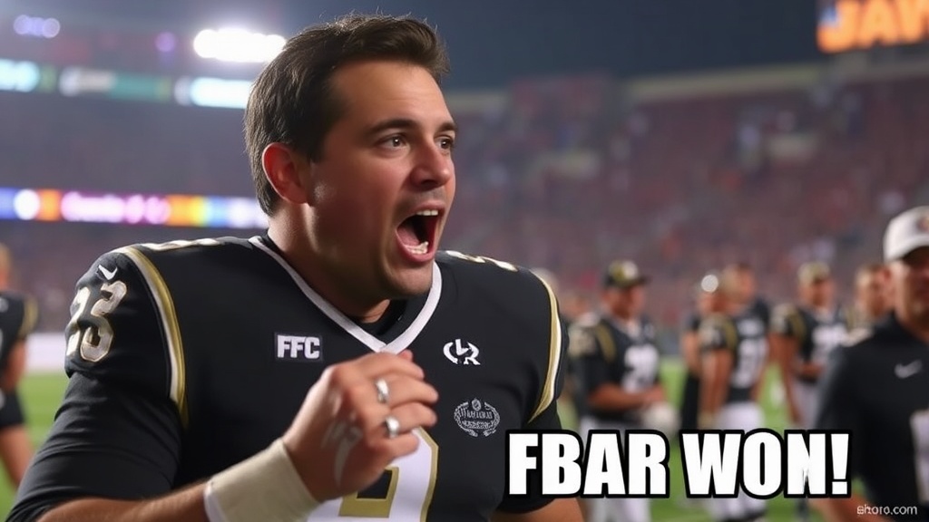 【登顶全美第一还敢玩梗】迈阿密主帅社媒嘲讽FSU！双加时血战43-35，飓风队时隔23年重返巅峰